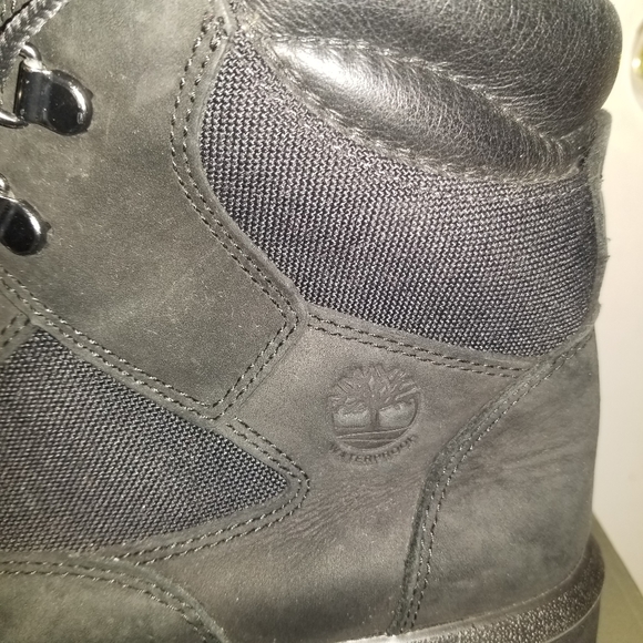 Timberland 6-Inch Waterproof Field Boot Black Nubuck Men's Boots - Picture 9 of 13